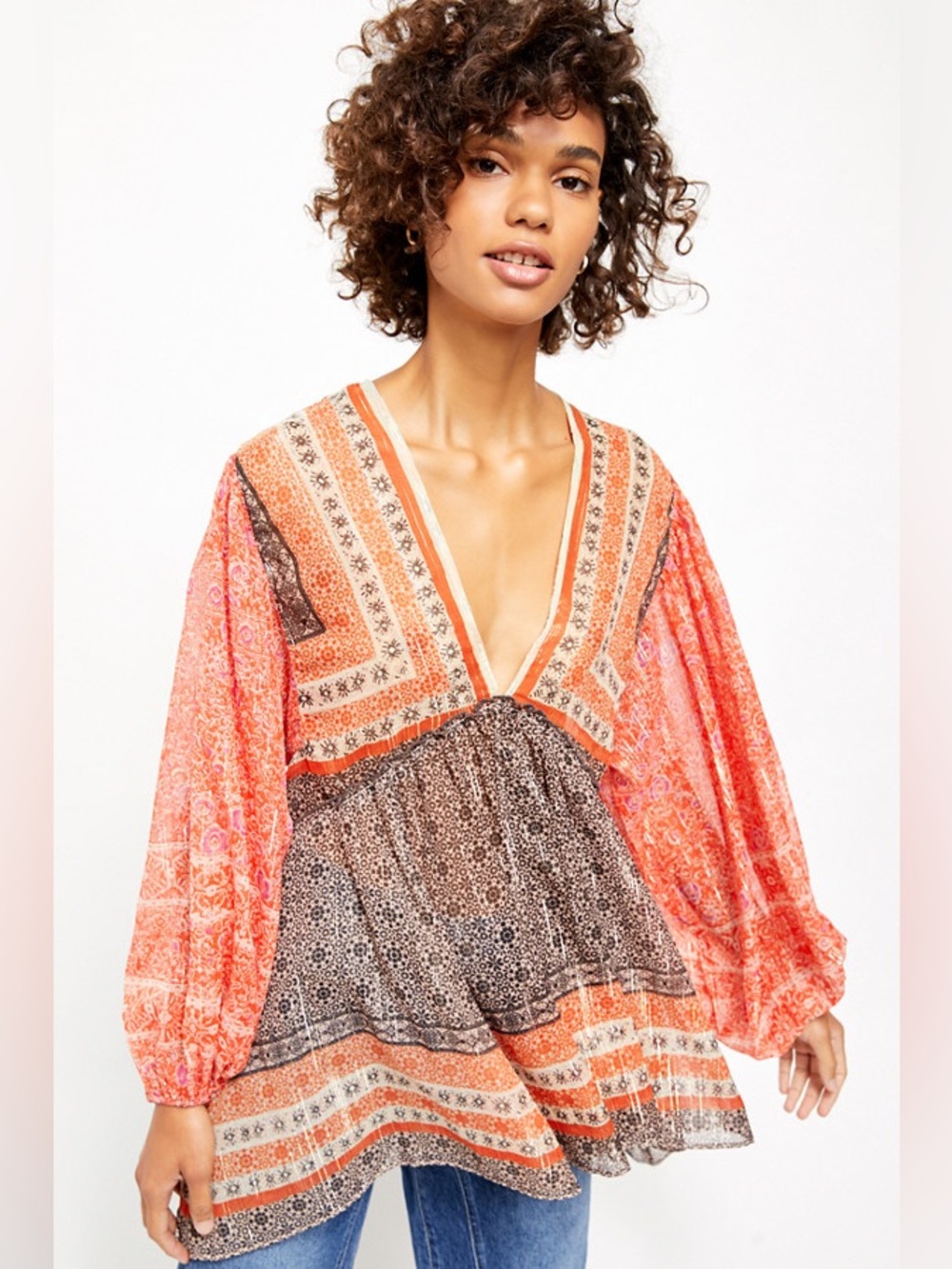Free People Aliyah Printed Tunic